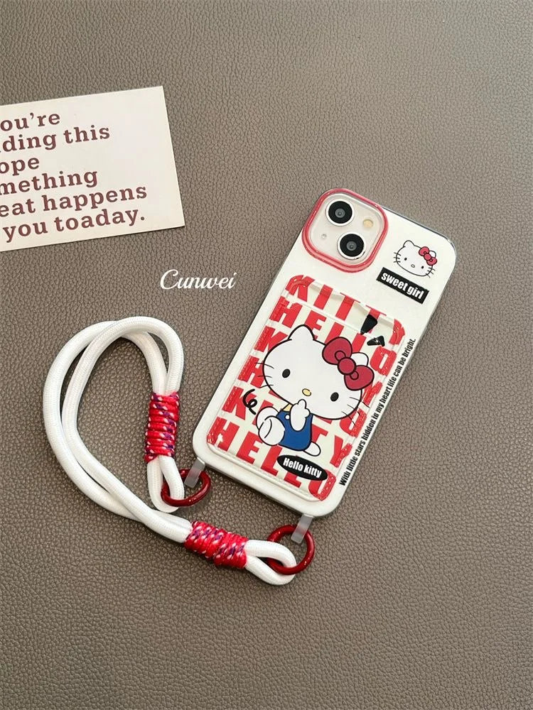 Hello Kitty Family Card Holder Phone Case