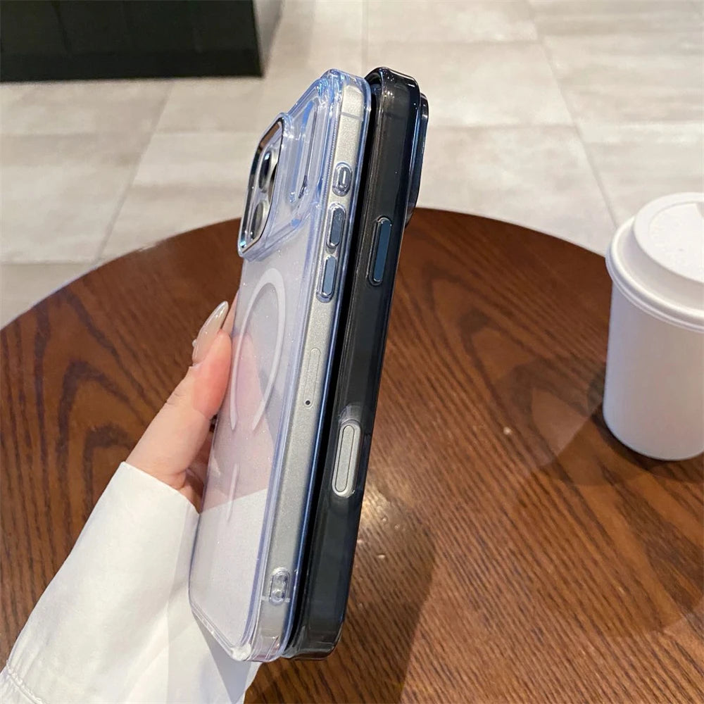 Glitter Magnetic Phone Case For iPhone