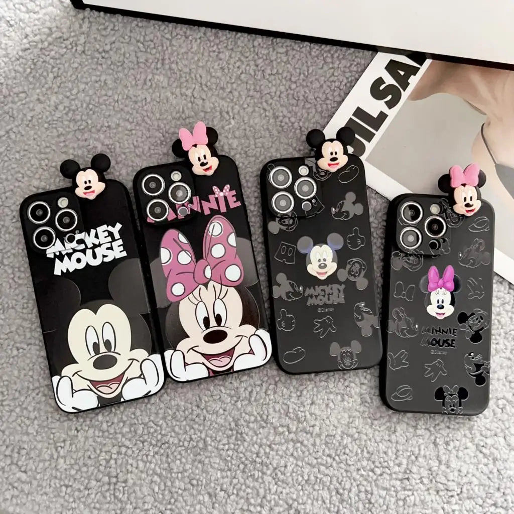 Minnie Mickey Head Phone Case for iPhone