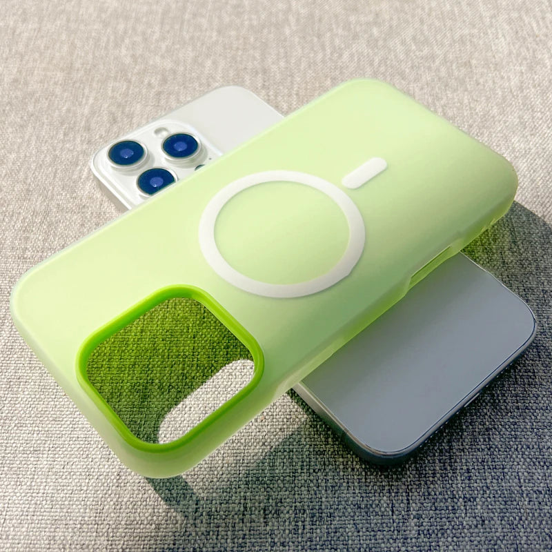 Matte Candy Color Magnetic MagSafe Phone Case