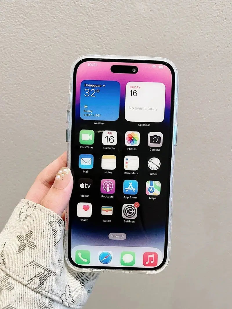 Flowers Glitter Phone Case