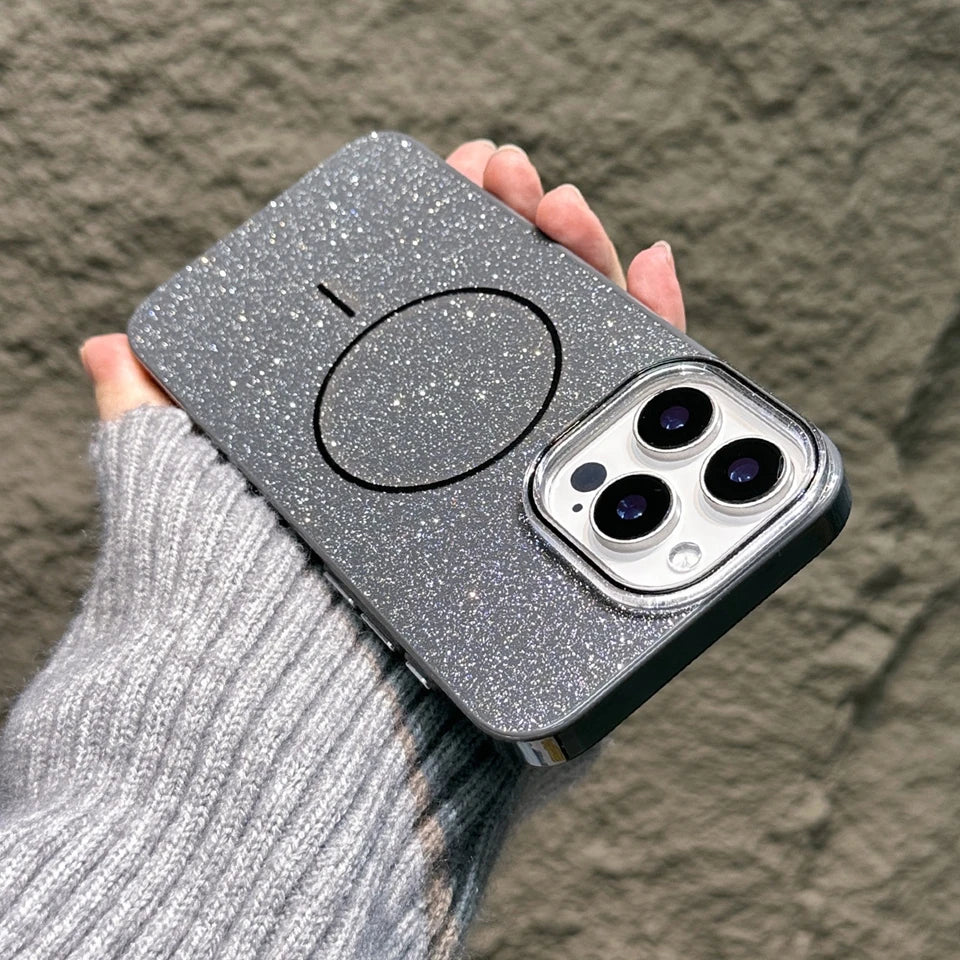 Magnetic Glitter Phone Case For iPhone