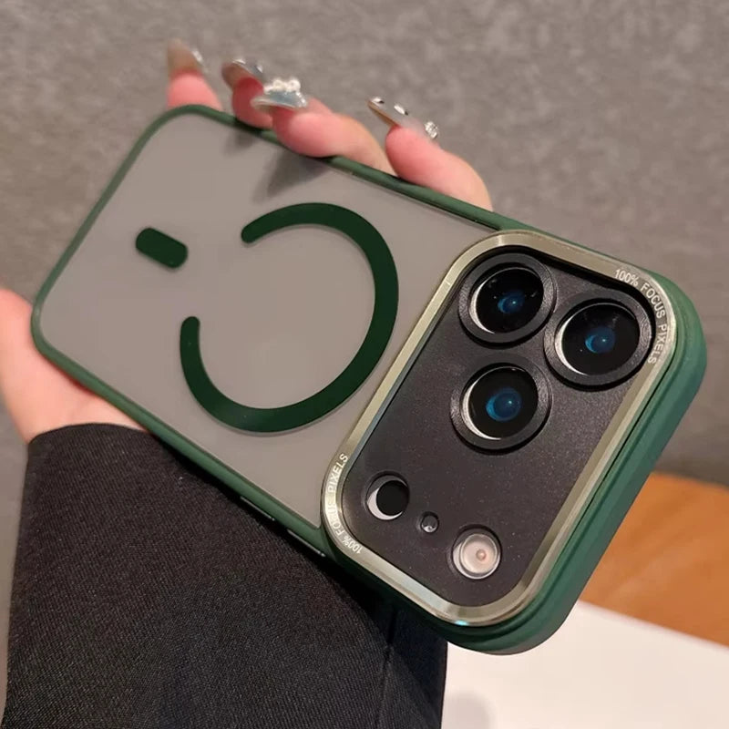 Magnetic Metal Bumper Case For iPhone