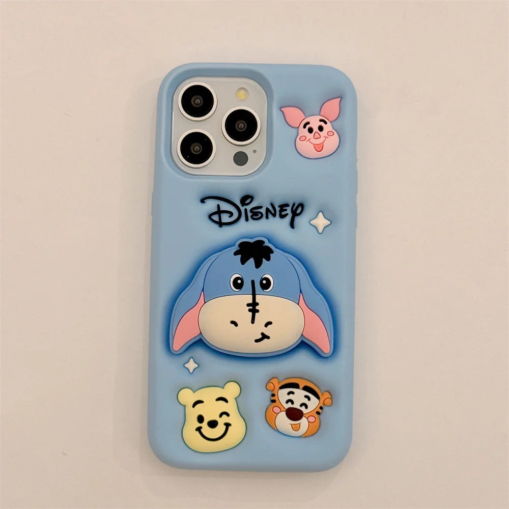 Kawaii 3D Cartoon Animal Phone Case