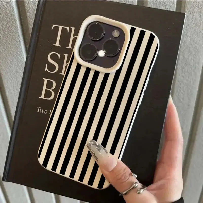 Colorful Striped Minimalist Silicone Case iPhone