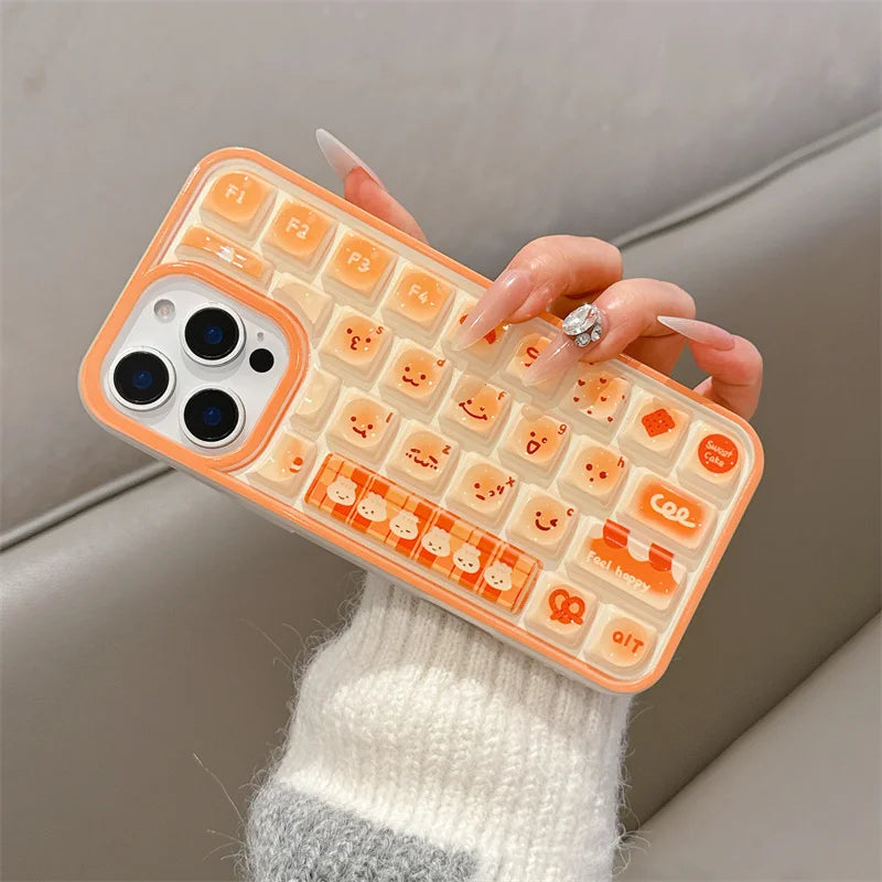 Cartoon Kitty Jelly Bread Phone Case