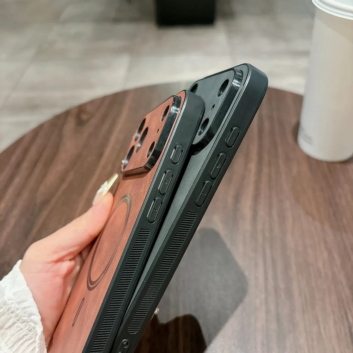 Magnetic Leather Case
