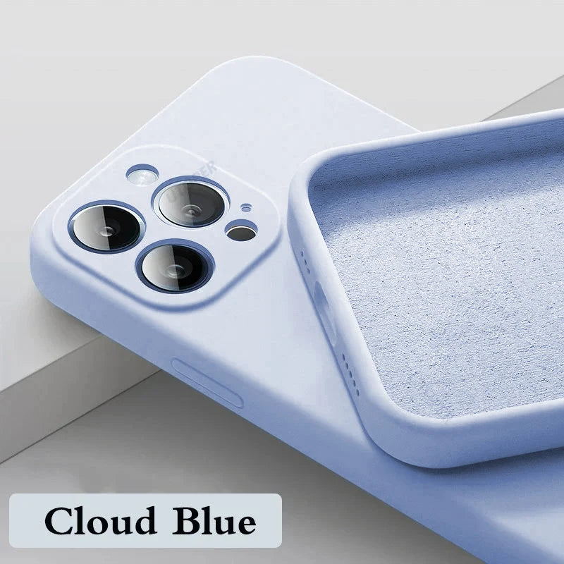 Solid Color Silicone Phone Case