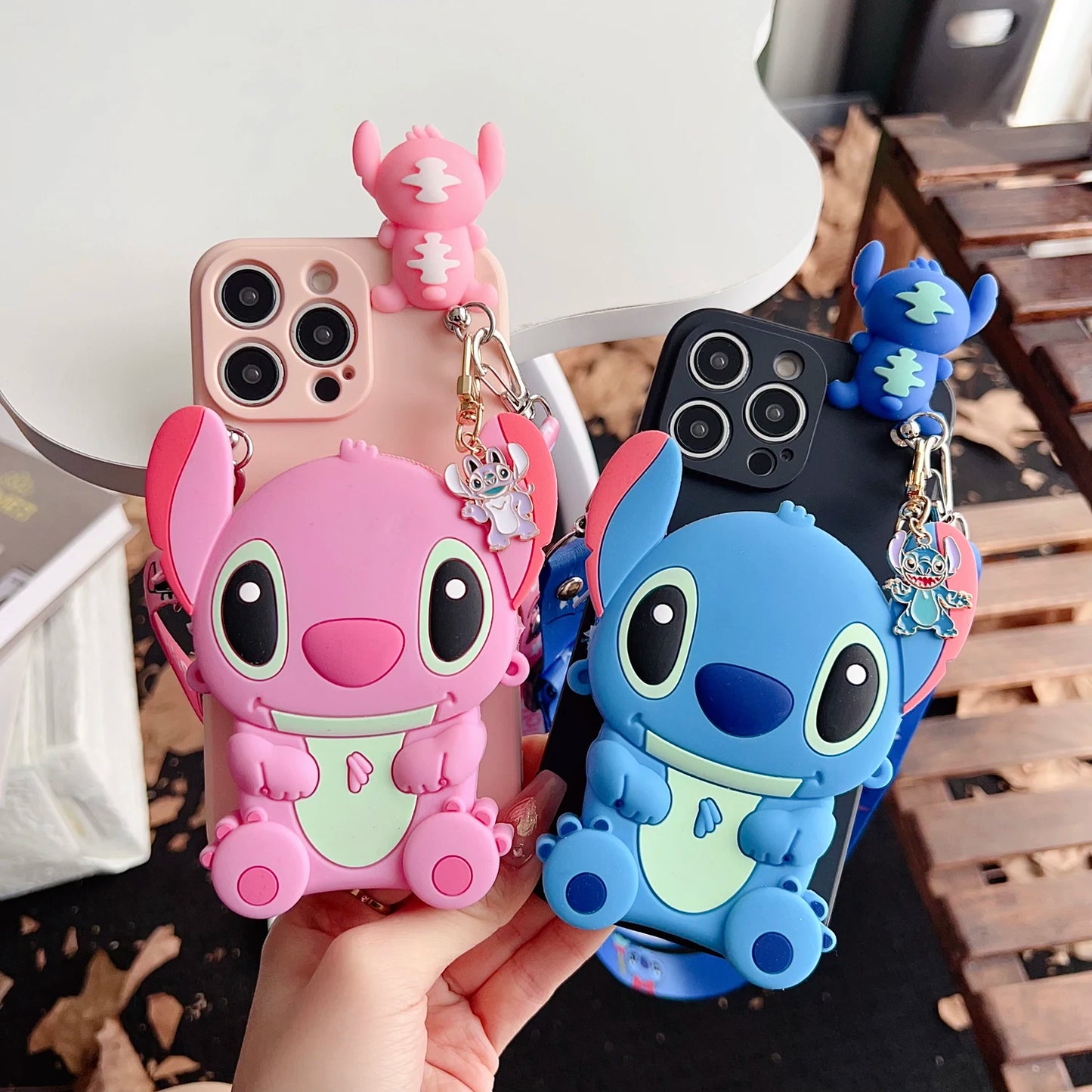 Stitch Wallet Phone Case for iPhone