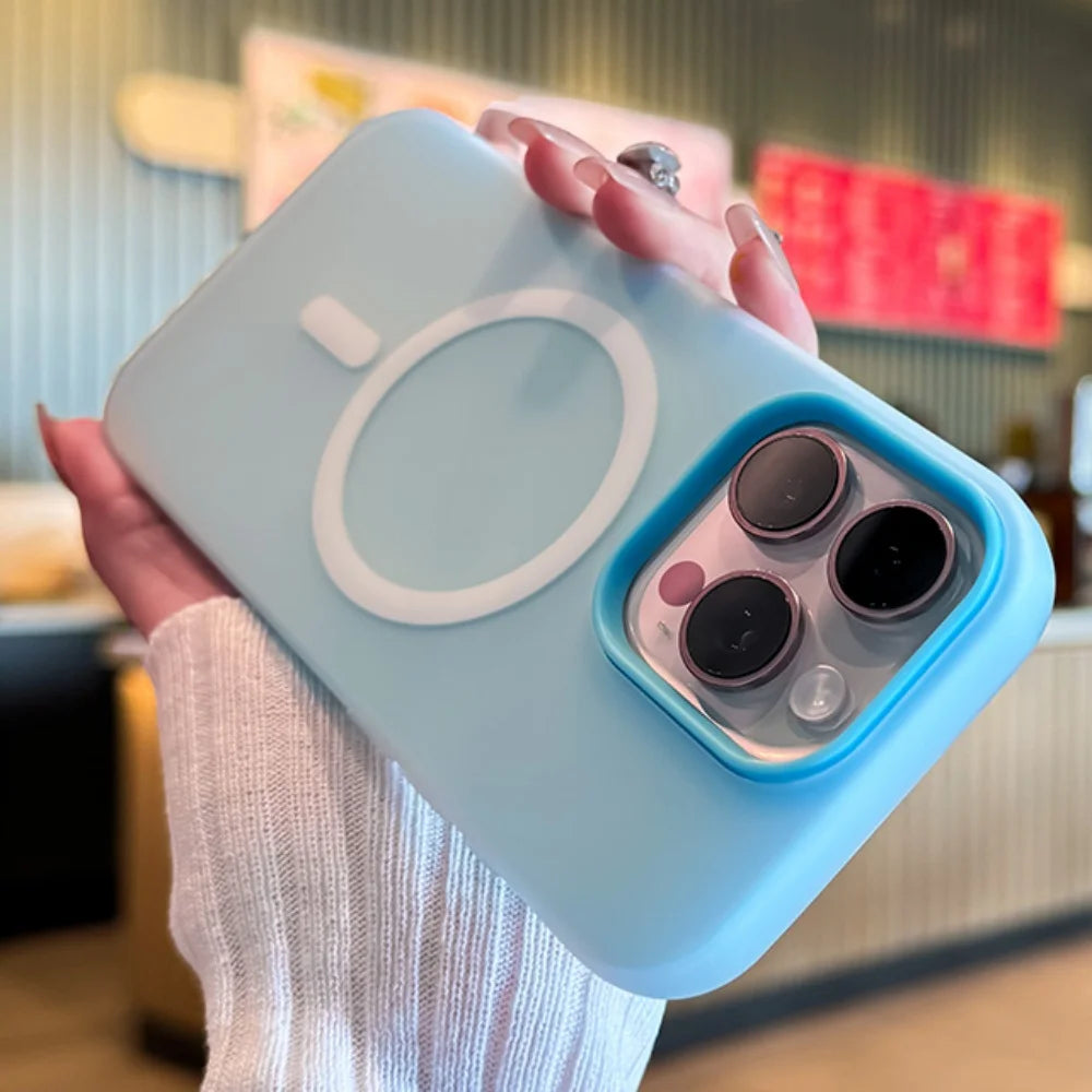Matte Candy Color Magnetic MagSafe Phone Case