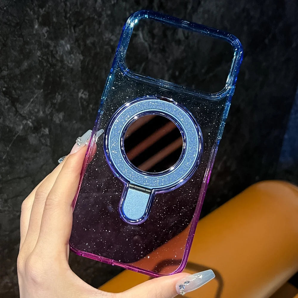 Glitter Gradient Clear Phone Case