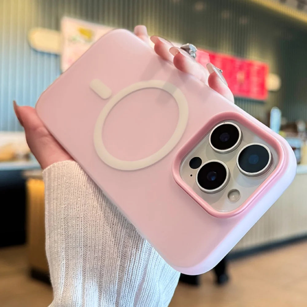 Matte Candy Color Magnetic MagSafe Phone Case