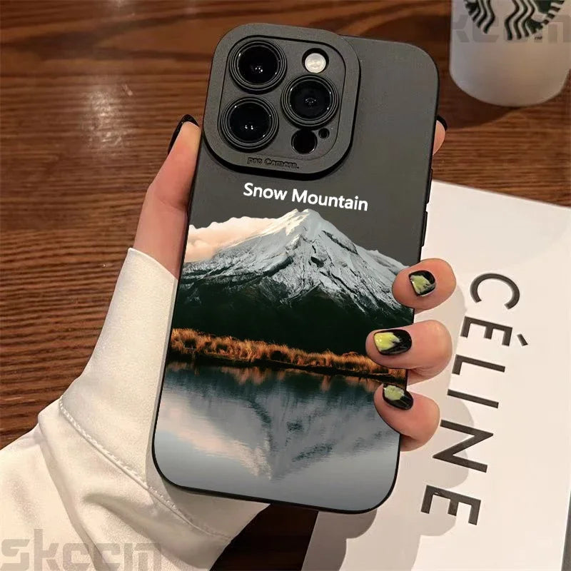 Black Mountain Peak Phone Case