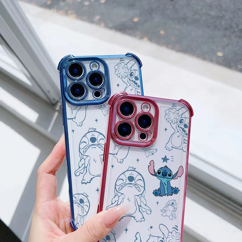 Cute Stitch Clear Phone Case