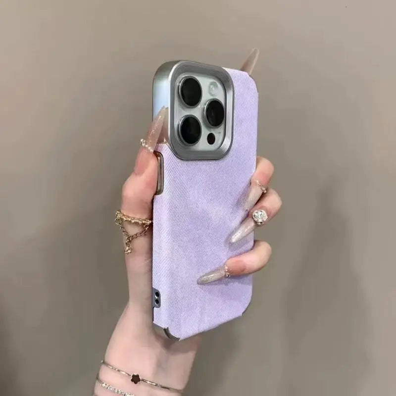 Matte Faux Leather Phone Case