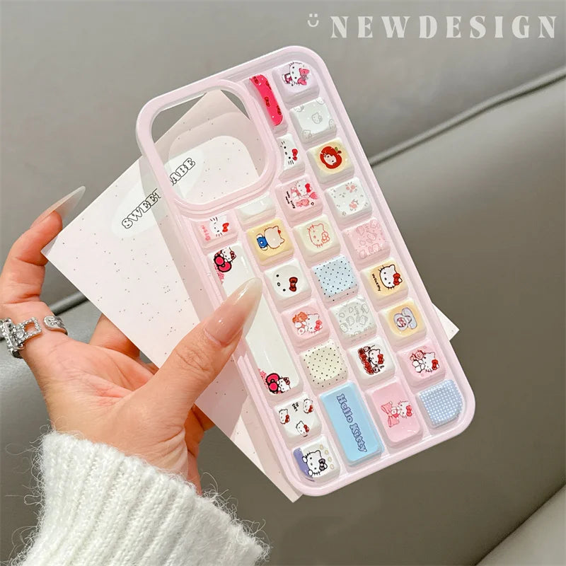 Cartoon Kitty Jelly Bread Phone Case