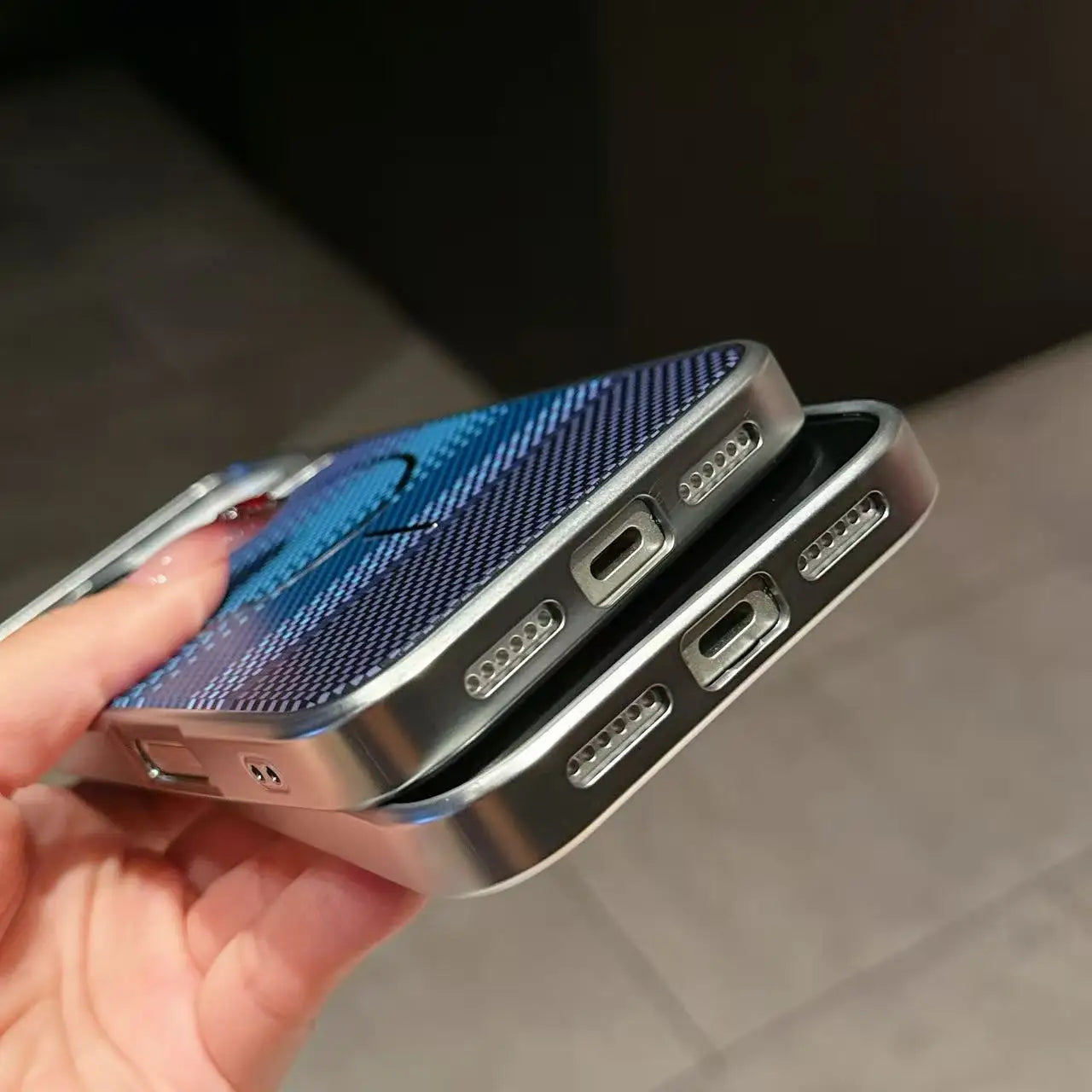 Carbon Fiber Armor Magnetic Phone Case