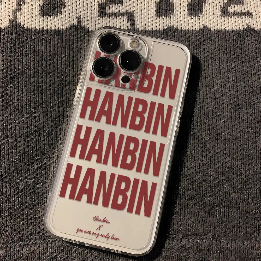 Personalized English Print Transparent Phone Case