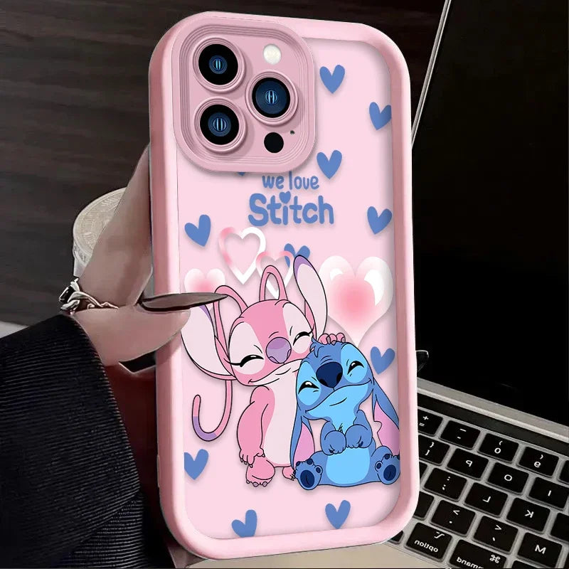 Disney Stitch & Angel Love Phone Case