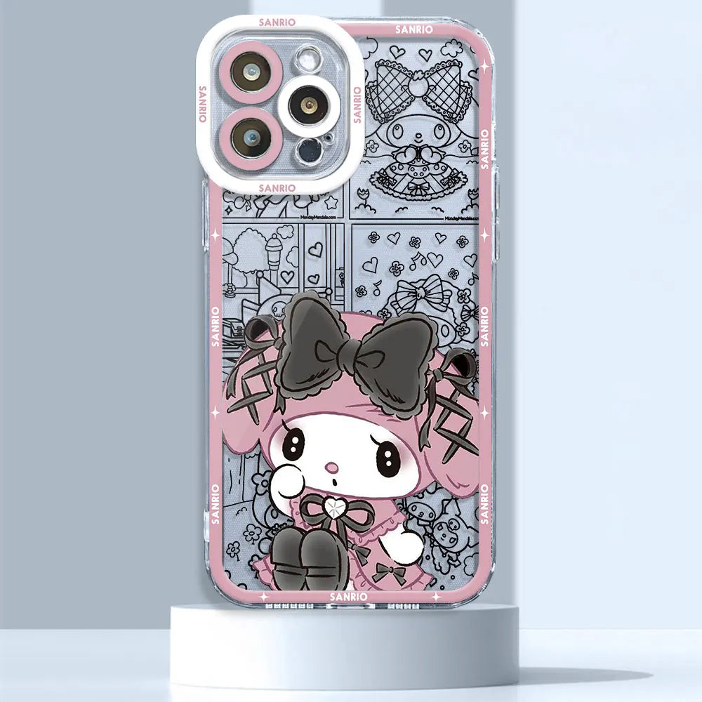 Hello Kitty Kuromi Melody iPhone Case