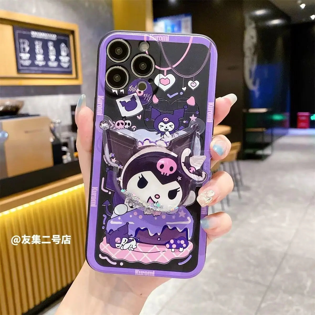 Sanrio Kuromi Shoulder Strap Phone Case