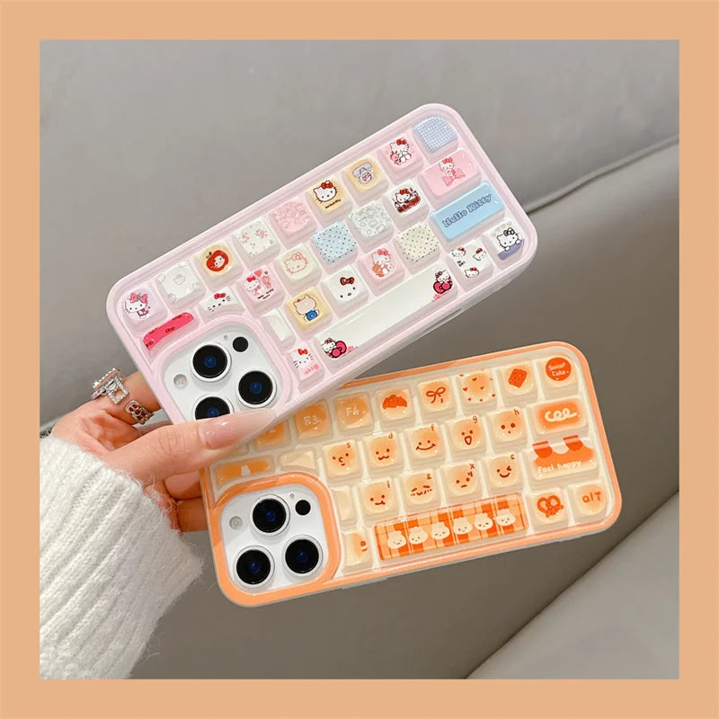 Cartoon Kitty Jelly Bread Phone Case