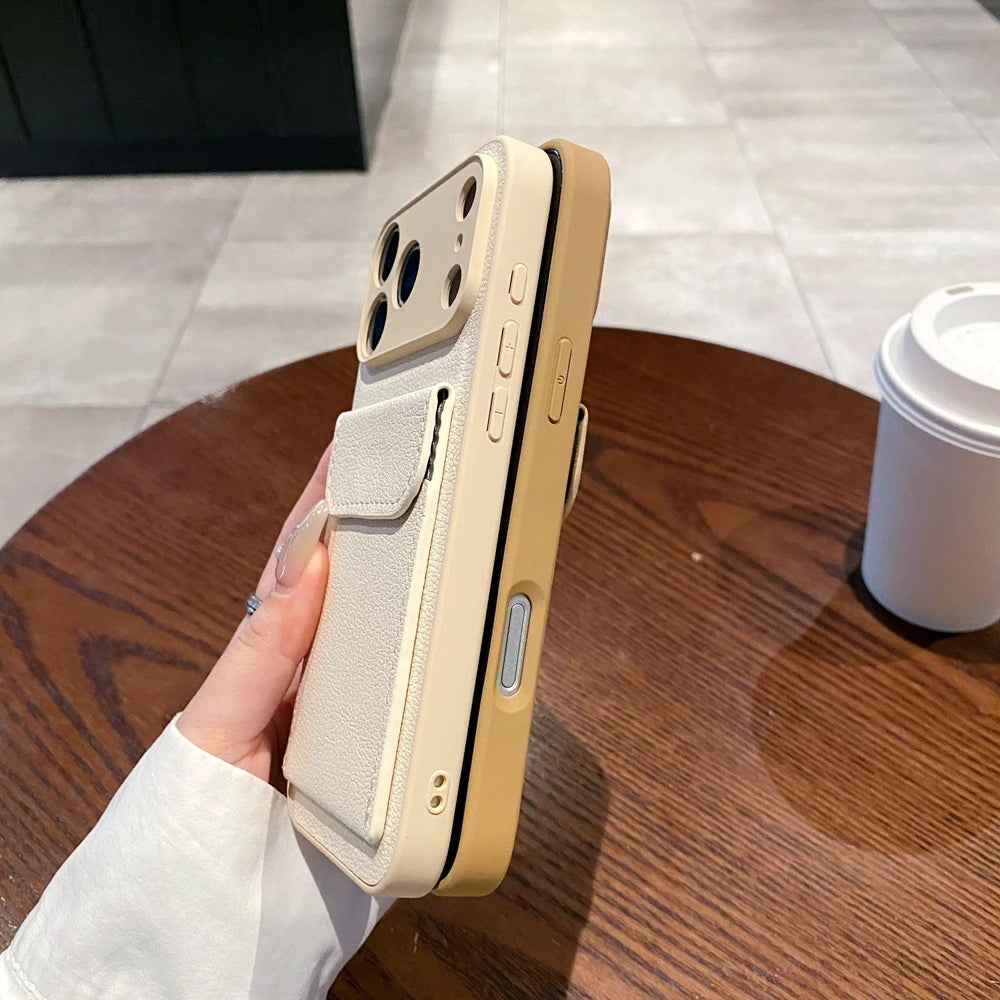 PU Leather Card Wallet Phone Case