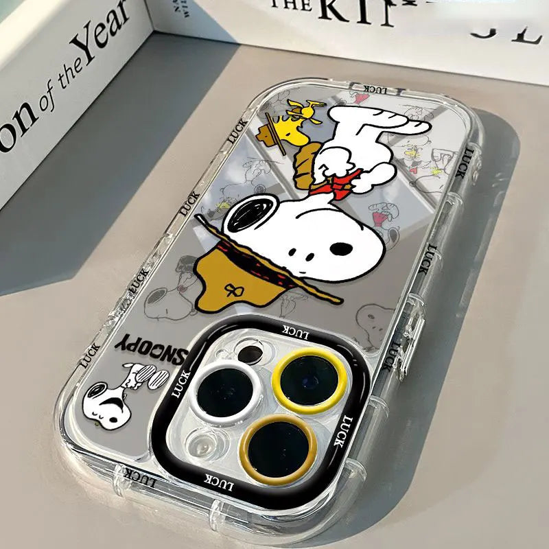 Snoopy Cartoon Mirror Phone Case