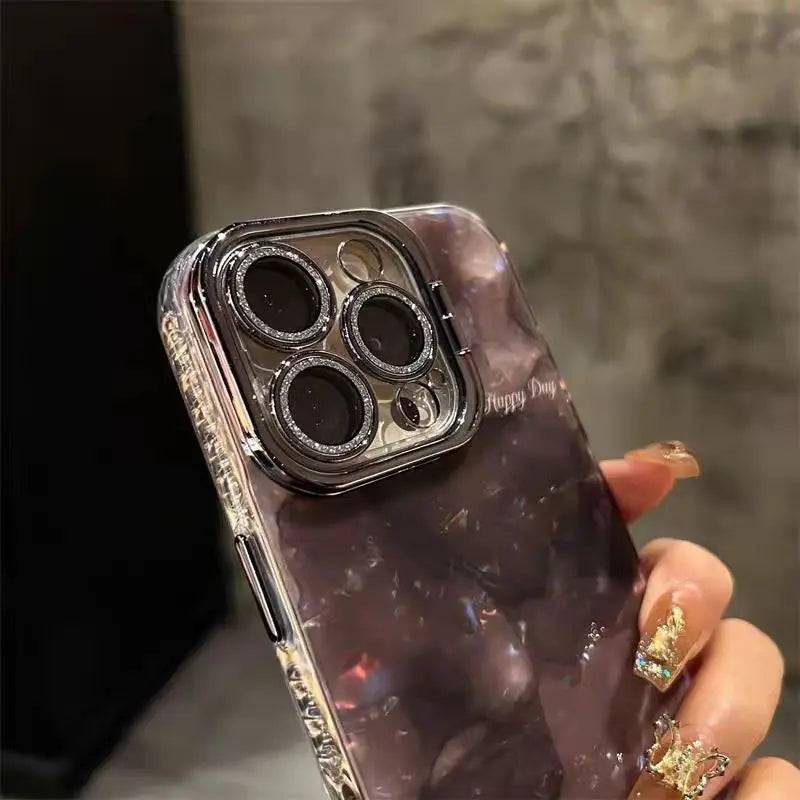 Pearl Lanyard Glitter Phone Case