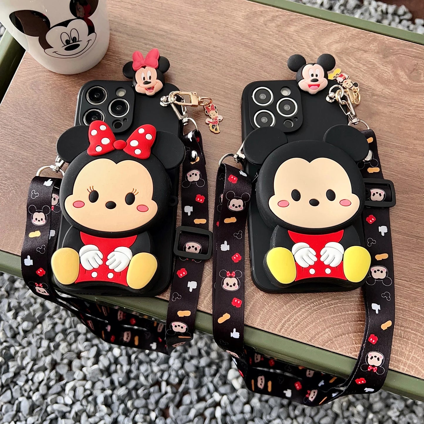 Minnie Mickey Wallet Phone Case for iPhone