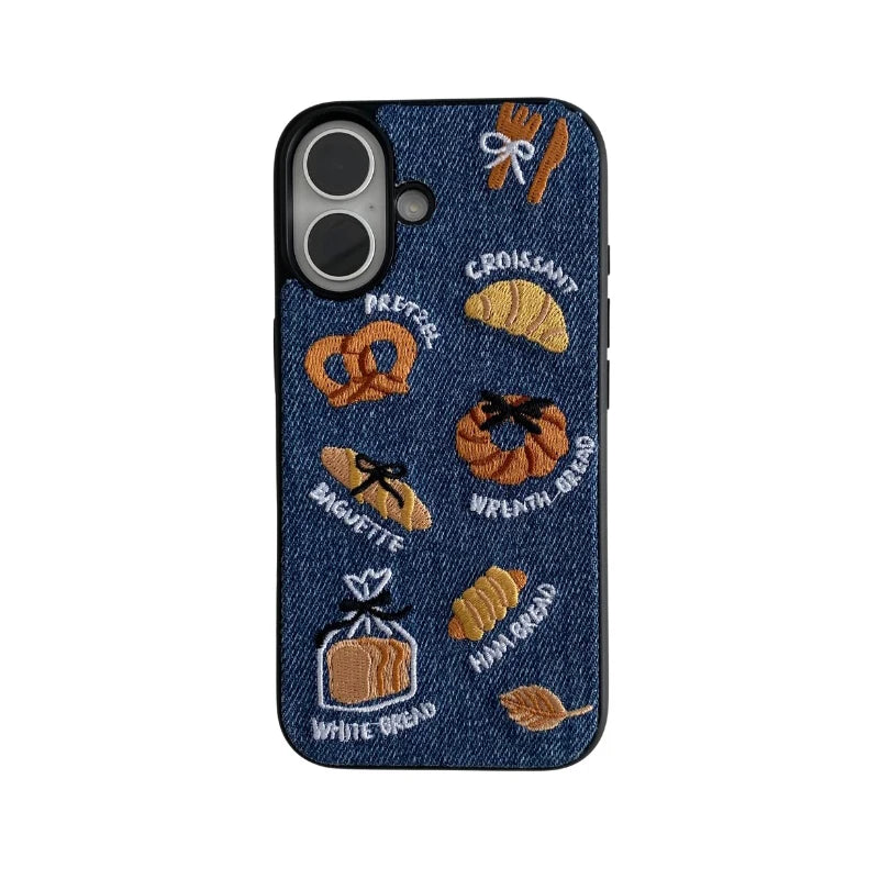 Retro Denim Fabric Phone Case