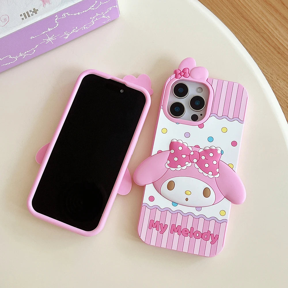 Hello Kitty Kuromi My Melody Silicone Phone Case