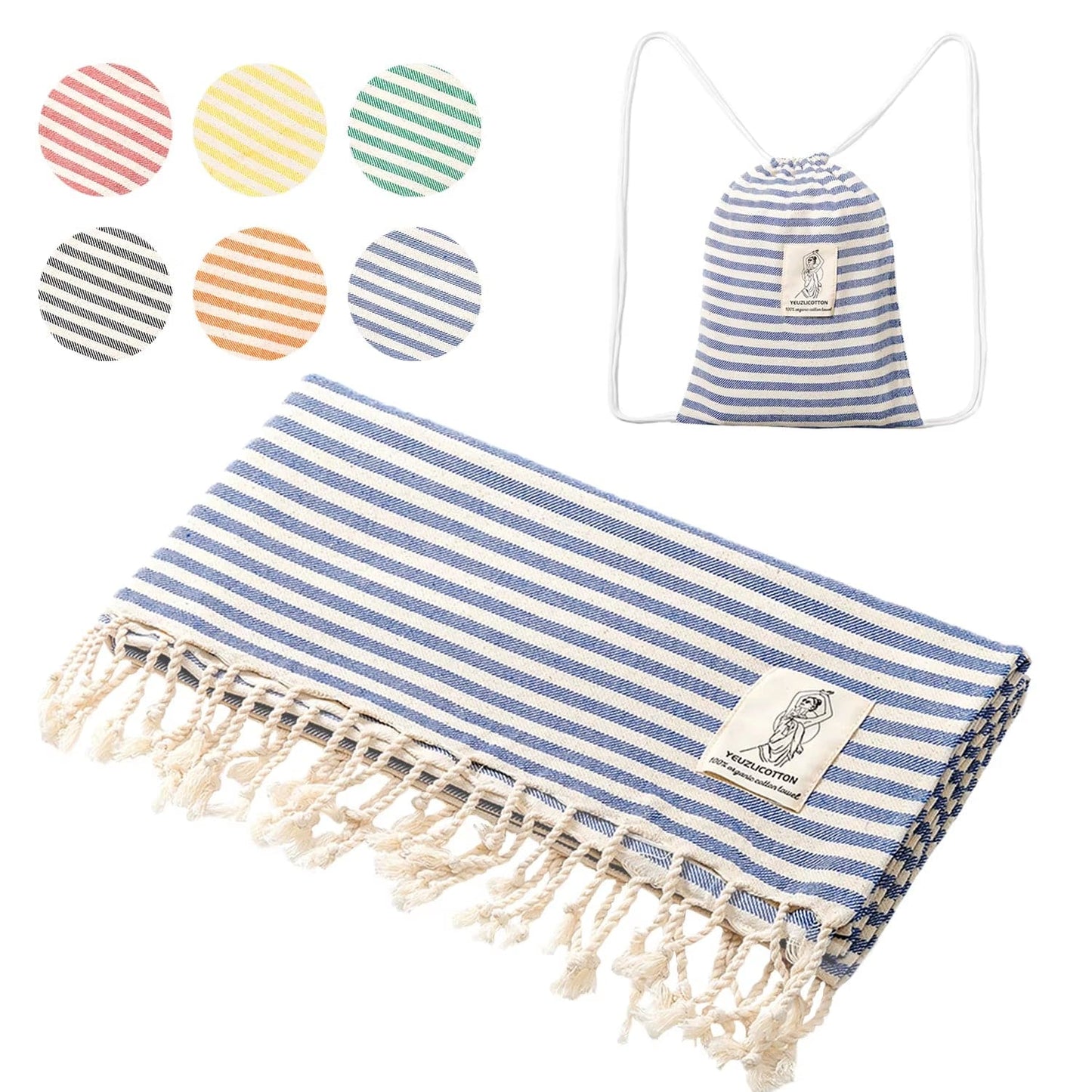 🏖️ The ChillWrap™ Turkish Travel Towel