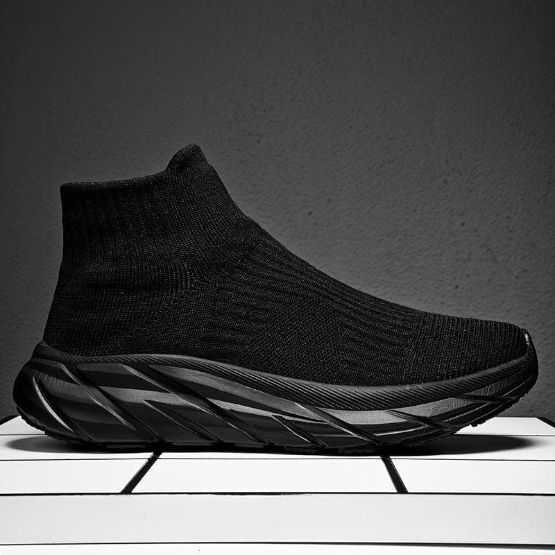 ChunkyStride™ Men's Slip-On Shoes – Breathable Knit Warmth with Plush Comfort!