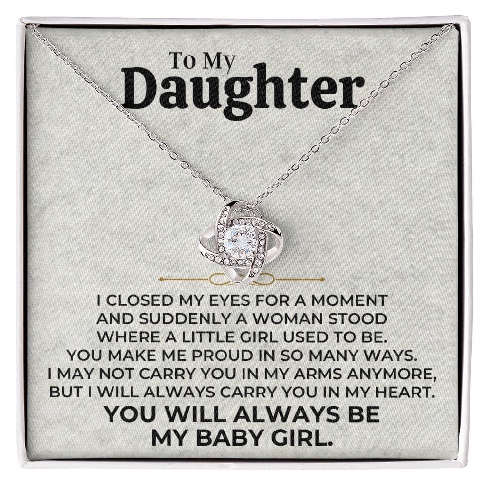 Daughter - Always Be My Baby Girl - Love Knot Gift Set - SS506