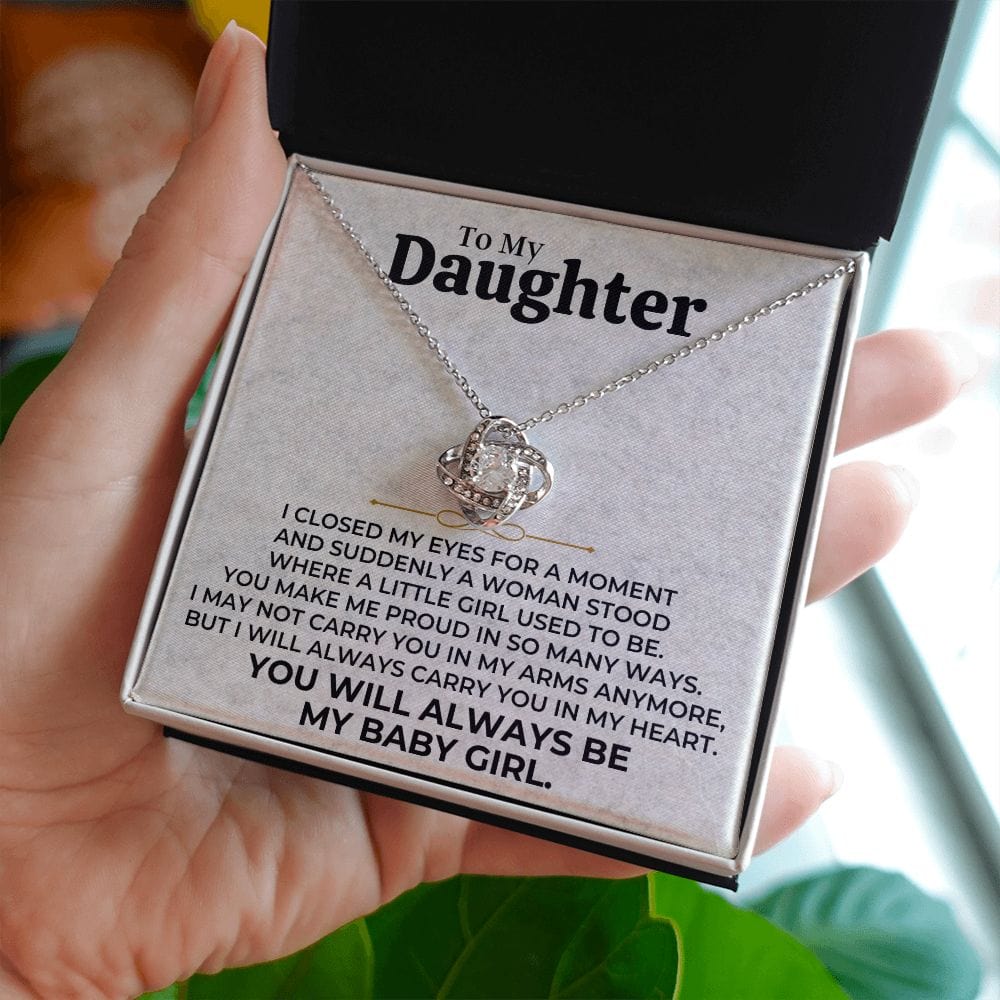 Daughter - Always Be My Baby Girl - Love Knot Gift Set - SS506