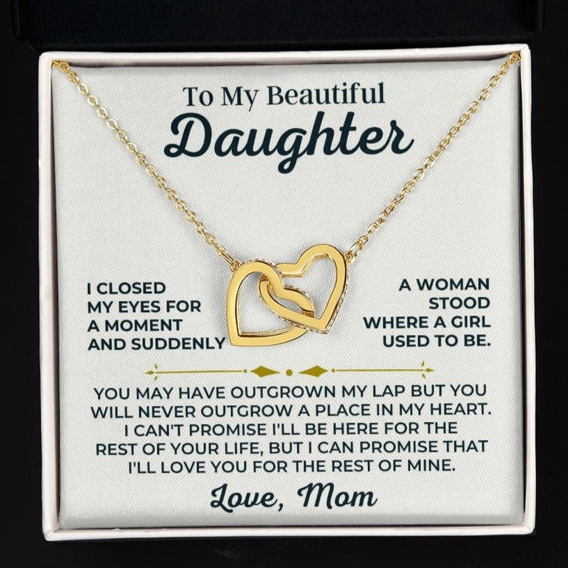 To My Beautiful Daughter - Love Mom - Forever Linked Hearts Gift Set - SS427
