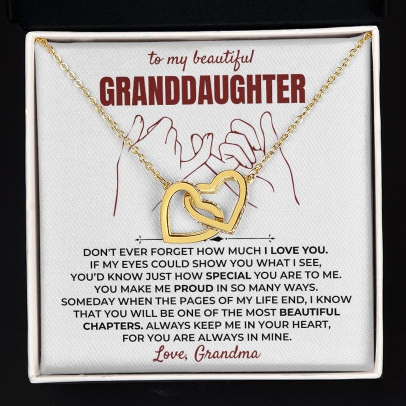 To My Beautiful Granddaughter - Forever Linked Hearts Gift Set - SS401
