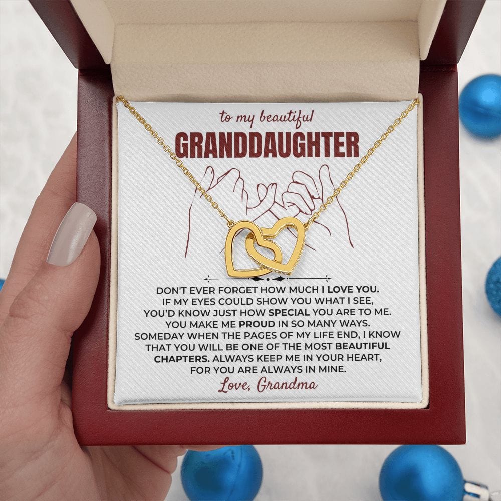 To My Beautiful Granddaughter - Forever Linked Hearts Gift Set - SS401