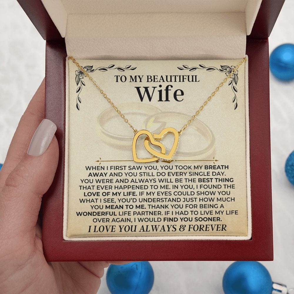 To My Beautiful Wife - Forever Linked Hearts Gift Set - SS414