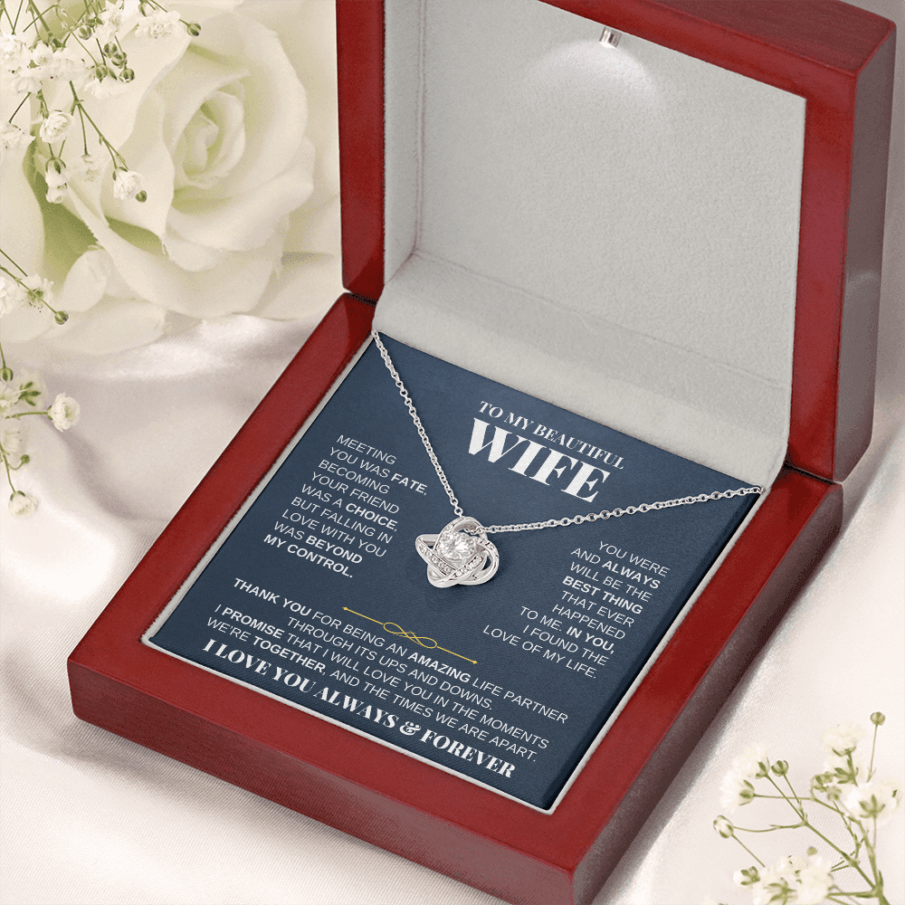 To My Beautiful Wife - Love Knot Gift Set - SS229
