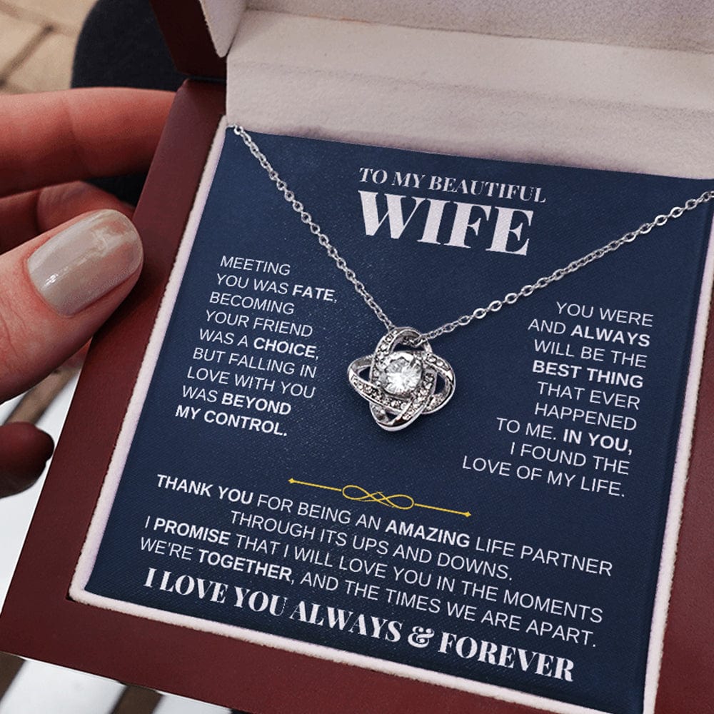 To My Beautiful Wife - Love Knot Gift Set - SS229