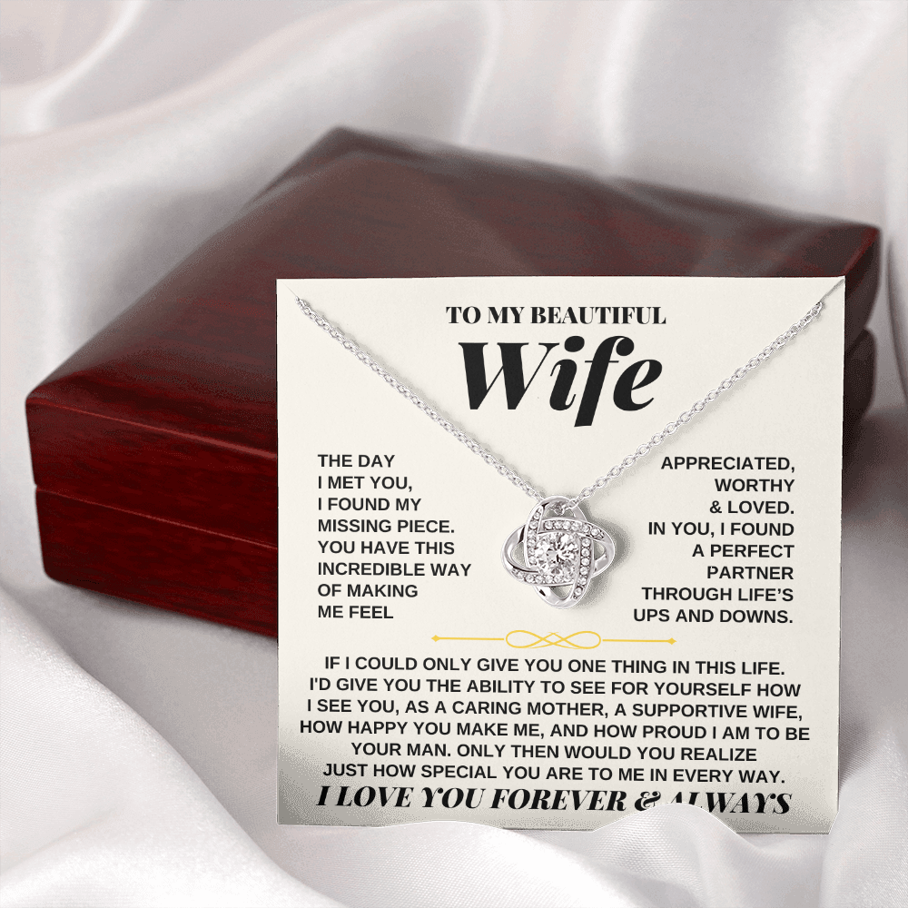 To My Beautiful Wife - Love Knot Gift Set - SS247