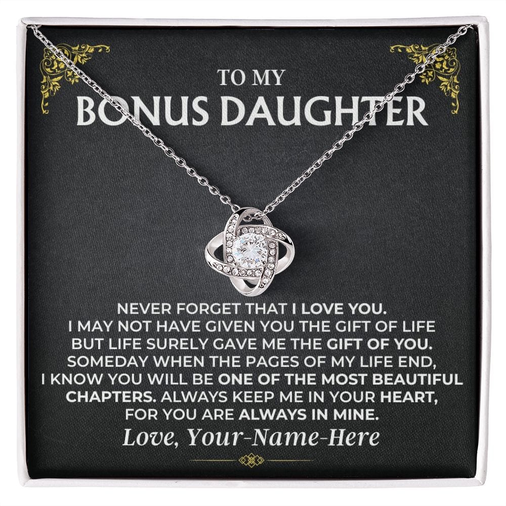 To My Bonus Daughter - Love Knot Gift Set - SS499