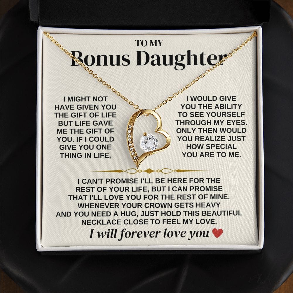 To My Bonus Daughter - Necklace Gift Set - SS312