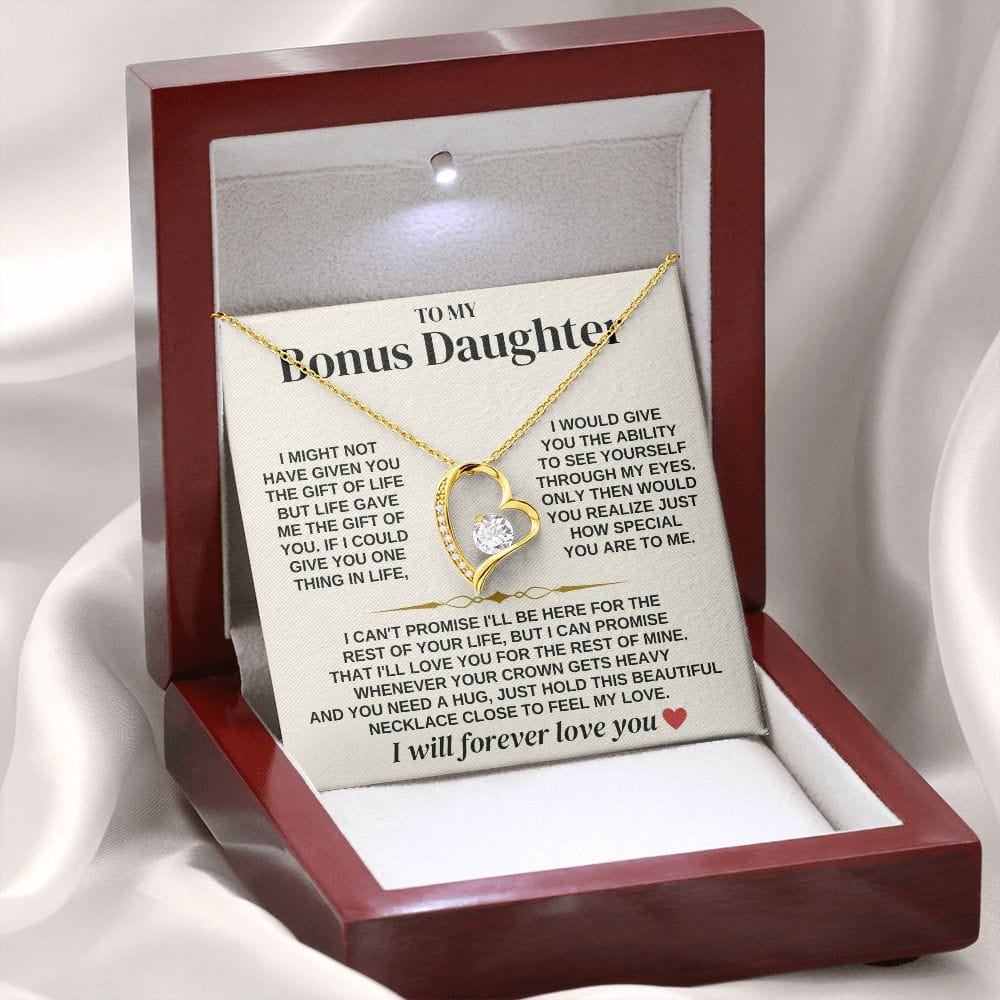 To My Bonus Daughter - Necklace Gift Set - SS312
