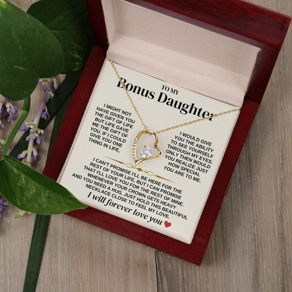 To My Bonus Daughter - Necklace Gift Set - SS312
