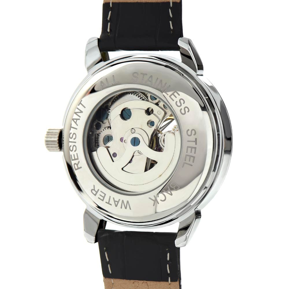 To My Dad - Premium Automatic Openwork Watch - Gift Set - SS245