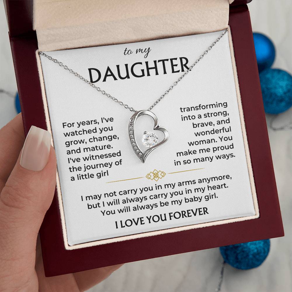 To My Daughter - Always Be My Baby Girl - Necklace Gift Set - SS565