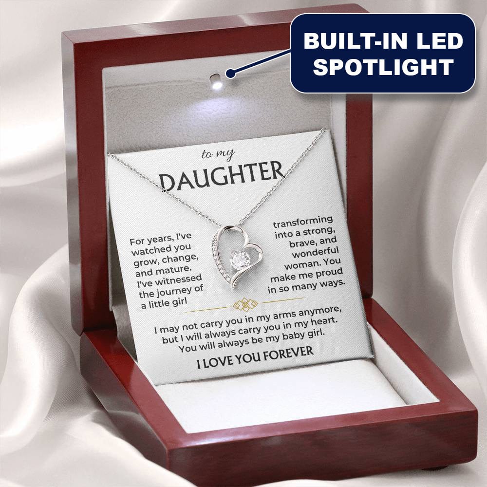 To My Daughter - Always Be My Baby Girl - Necklace Gift Set - SS565